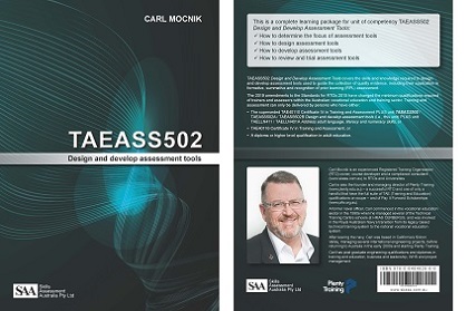 TAEASS502 Design and develop assessment tools - covers
